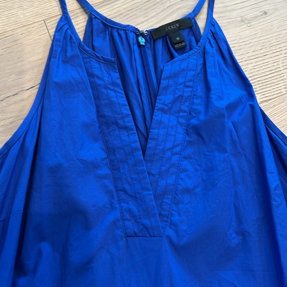 J. Crew Dress Royal Blue Size 10 Summer Lightweight Flutter Hem - Picture 4 of 9